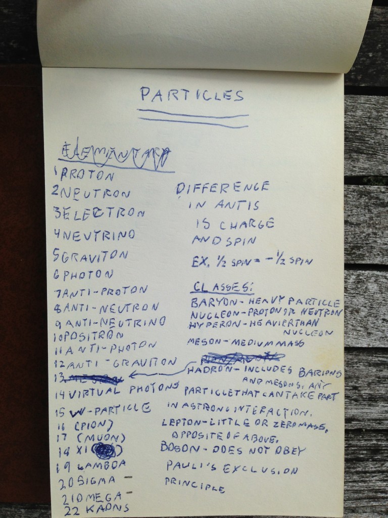 70 - particle notes